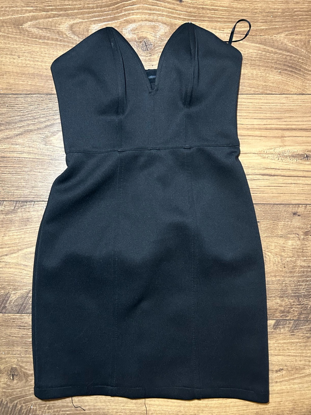 Mini Black Sexy Strapless Sweetheart Sheath Dress - Women's